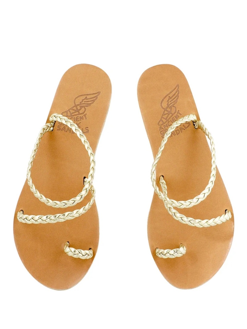 NWOT Ancient Greek Eleftheria Platinum Sandals
